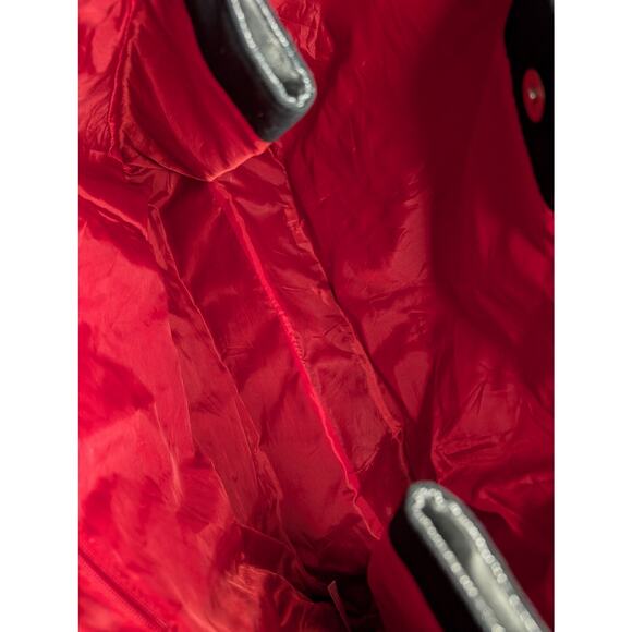 Victoria's Secret Women Handbags, Metallic Silver & Black Weekender Tote Bag - Picture 5 of 8